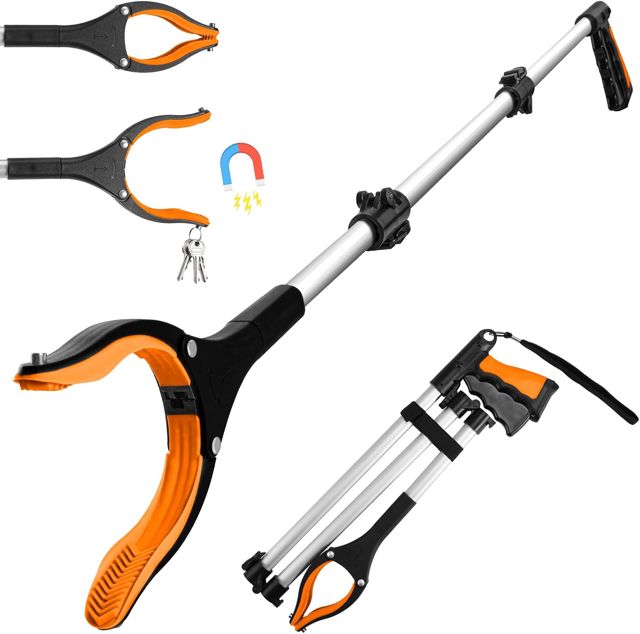 Housolution Outils de Ramassage, 43"" Pince Extension Pliableavec Aimants