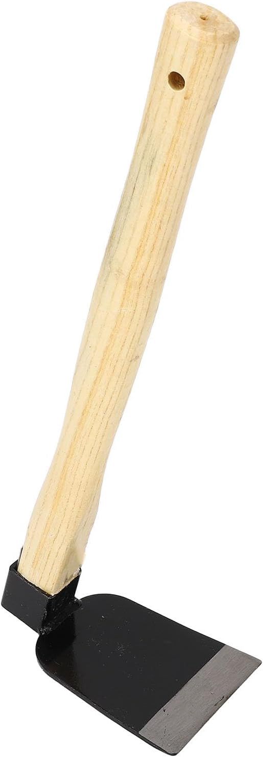 Yctze Houe de Jardin Légère avec Manche en Bois Omic, Houe SM en Acier au Carbone pour Le Jardinage Domestique, Outil de Jardinage à Main pour Une Utilisation Efficace