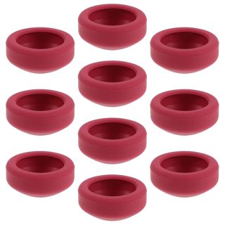 Alipis 10 Pièces Housses de Protection en Silicone Haute Température pour Thermomètres Cuisine, Manchons Étanches Anti-brûlure et Anti-poussière, Taille Petite 3,8 Mm, Couleur Rouge