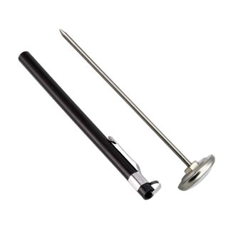DOITOOL Thermomètre en Acier Inoxydable pour Aliments, Lecture Rapide et Sûre, Mini Thermomètre Noir Cuisine et Restaurant