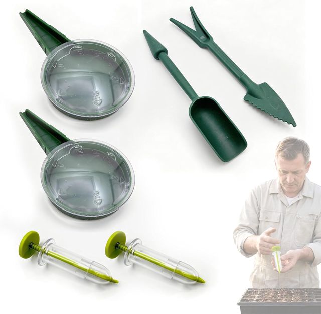 Semoir à Graines Manuel, 6 Pcs Mini Outil de Semis pour Petites Graines, Légumes et Fleurs - Distributeur de Graines, Outil de Jardin Pratique pour la Culture des Plantes