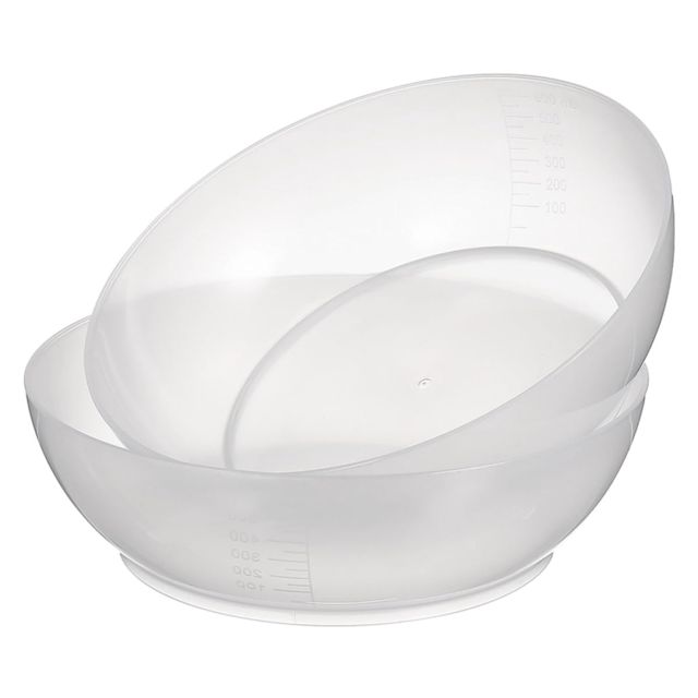 2 Pièces Plateau de Pesée Électronique Transparent en Plastique 600 Ml