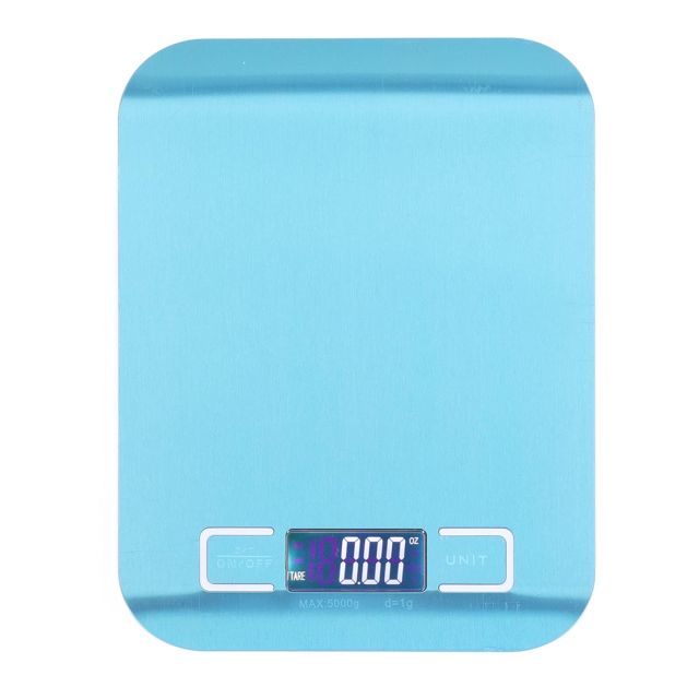 Balance de cuisine numérique Balance de poids alimentaire électronique Outil de mesure de cuisson en acier inoxydable avec grand écran LED pour les chefs à domicile et les