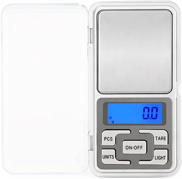 Balance numérique portable 500g / 0.01g Mini balance de poche pour poids bijoux de cuisine etc avec écran LCD rétroéclairé