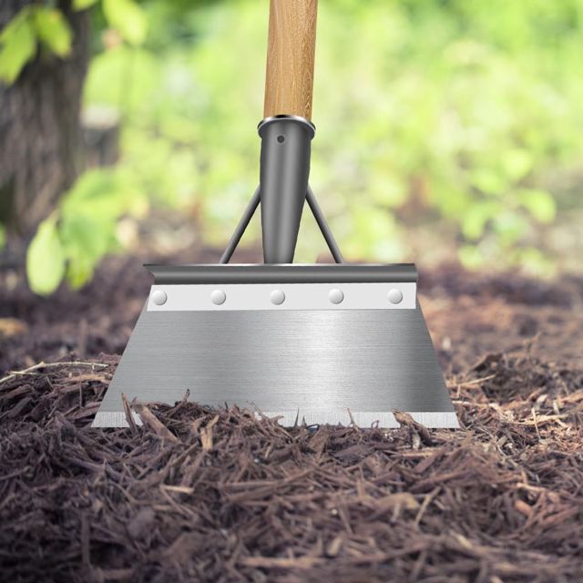 Pelle de Nettoyage Multifonctionnelle en Acier Inoxydable, Outil de Désherbage Durable pour Jardin, Agriculture, Déglaçage, Mousse (20cm)