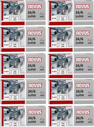 Novus Agrafeuse standard pour agrafeuse de bureau (10, 24/6 Super)