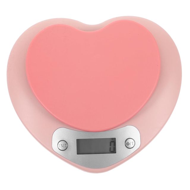 Amosfun Balance Précision Élevée Électronique en Plastique Rose Cuisine et Design Moderne pour Pâtisserie et Usage Domestique
