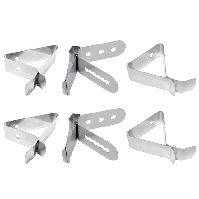 ibasenice Lot de 6 Supports de Thermomètre en Acier Inoxydable 304, Pinces pour Sonde, Adaptées pour Usage Cuisine et Boissons Chaudes