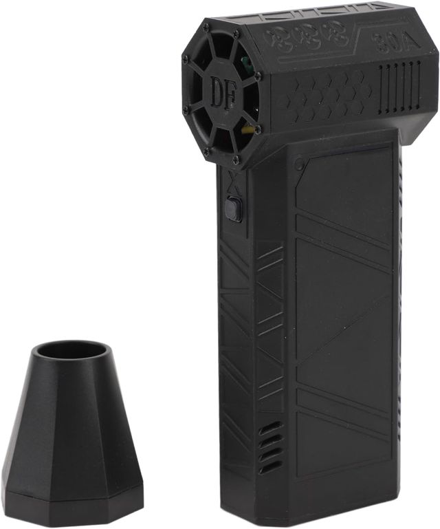 Plumeau à Air comprimé Puissant et Réglable, Souffleur Sec à Jet de 130000 Tr/min pour le Nettoyage des Ordinateurs et de la Maison, 1 unité (GREY)
