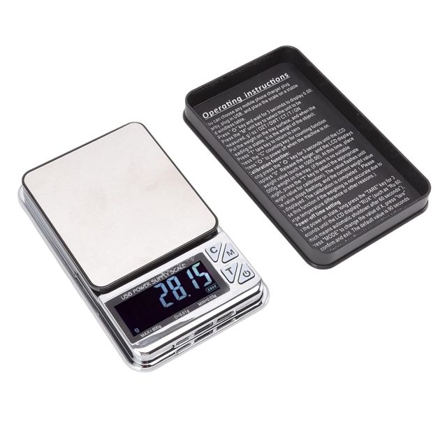 TOPINCN Balance Numérique de Haute Précision 600g/0,01g, écran LCD, étanche, en Acier Inoxydable, Rechargeable avec Chargement USB, pour la Cuisson de Bijoux en Cuisine