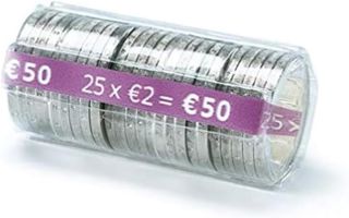 Monetique L100TC200 Paquet de 100 étuis monnaie 2,00 euro