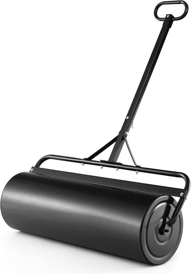 COSTWAY Rouleau à Gazon Métal 63L Largeur 90 cm (Vert)