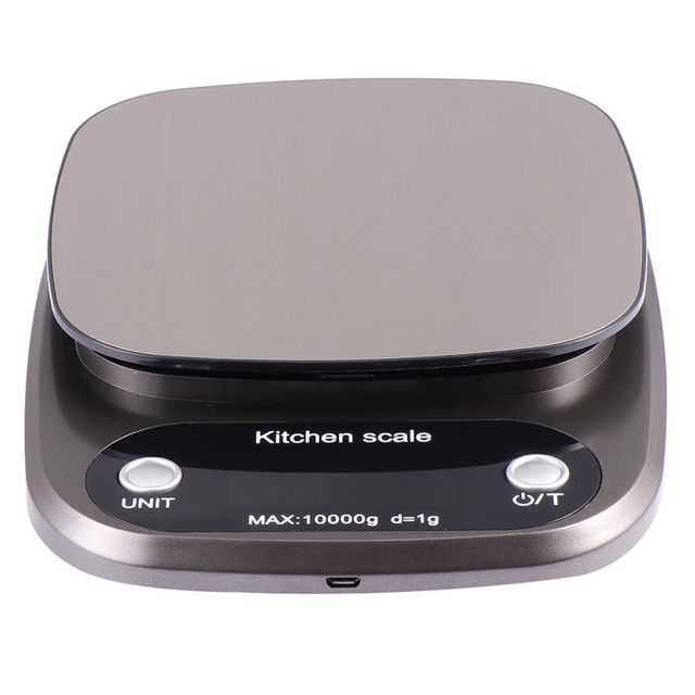 Artibetter Balance 10kg/1g Acier Inoxydable Numérique Cuisine Rechargeable en Écran Lcd Précision Portable pour Usage Culinaire et Bijouterie