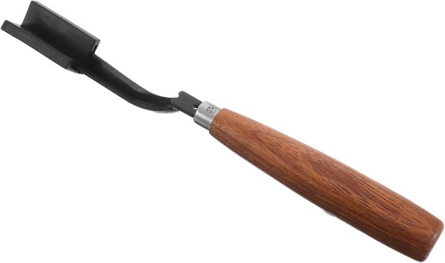 Couteau de Saignée en V pour Hévéa, Manche Bois Acier Noir