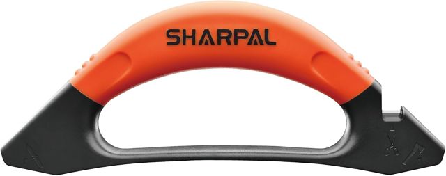 Sharpal 112N Aiguiseur de haches et de couteaux 3 en 1 pour outils de jardin, couteaux, hache, machette, tondeuse à gazon, ciseaux, acier au tungstène pour meulage grossier, céramique pour la finition