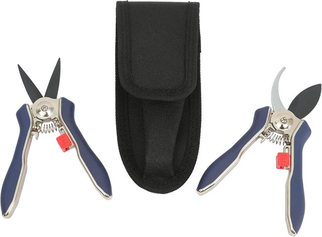 Spear & Jackson Set de 2 Sécateurs avec Etui Gris/Noir 15 x 4,8 x 2 cm 56516
