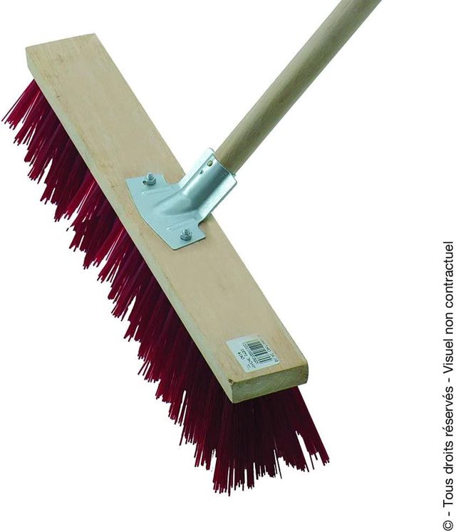 Balai de cantonnier XL 60 cm - Avec manche bois 1,3 m