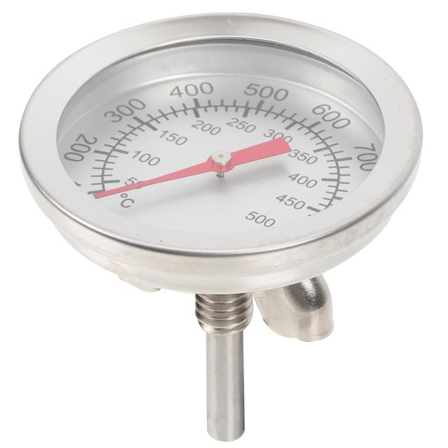 Lurrose Thermomètre de Four à Double Métal en Acier Inoxydable, Thermomètre Alimentaire Précis pour Barbecue et Cuisson, Accessoire la Cuisine Indispensable pour Mesurer la Température