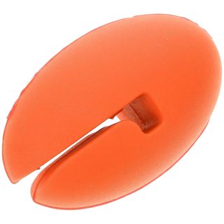 Zerodeko Pince Clip Latérale en Silicone Anti-rayures pour Thermomètre de Cuisson, Support Compact Orange pour Sonde Métallique Standard, Accessoire la Cuisine Pratique pour Barbecue