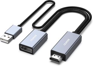 BENFEI Adaptateur HDMI vers DisplayPort, Source HDMI vers Moniteur DisplayPort Compatible avec PC Carte Graphique Ordinateur Portable PS5 Xbox One(360) Prend en Charge 4K@60Hz 2K@144Hz 1080P@165Hz
