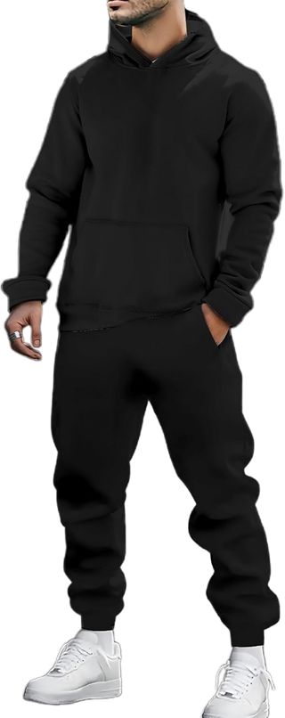 Générique Survetement Homme Ensemble Jogging Sweat À Capuche Et Pantalon Survêtement Décontracté Pour Tous Les Jours, Fitness, Course À Pied, Baggy Vêtements Décontractés