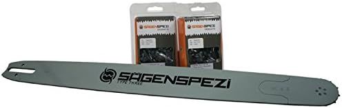Sägenspezi Guide 105cm 3/8" 1,6mm et 2 chaînes à gouge carrée pour Stihl 046 MS 460 MS460