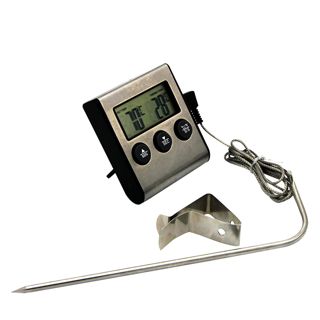 TOYANDONA Thermomètre de Four et Barbecue en Acier Inoxydable, Sonde Fiable pour Température Interne des Viandes, Conçu Cuisine Domestique