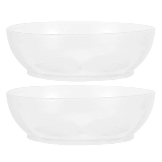 Alipis 2 Pièces Plateau en Plastique Transparent Abs de Balance Cuisine 600ml Léger et Peu Encombrant, Bol de Pesée Alimentaire Cuisson Pâtisserie