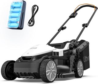 Litheli Tondeuse à Gazon sans Fil 20V, 33 cm, Batterie 5,0Ah Incluse, Moteur Brushless, Hauteur de Coupe Réglable 25–65 mm, Bac 35 L, pour Pelouses Jusqu’à 300 m²