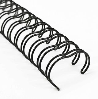 RAYSON Lot de 50 reliures métalliques 130 feuilles, pas 3:1, 19 mm, 34 boucles, A4, noir