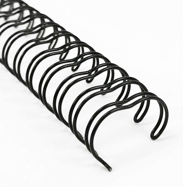 RAYSON Lot de 50 reliures métalliques 130 feuilles, pas 3:1, 19 mm, 34 boucles, A4, noir