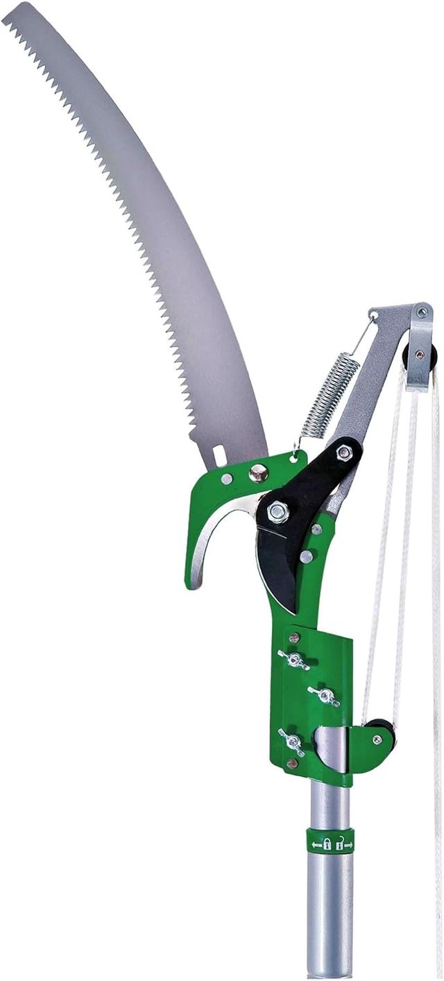 WERKA PRO - Élagueur Télescopique RIBILAND 815-Élagueur Hauteur Max 2,50 m-Capacité 30 mm-Modèle PROfessionnel, Vert/Acier