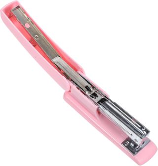 Agrafeuse de Bureau Rose en Métal et Plastique, Présent Rentrée