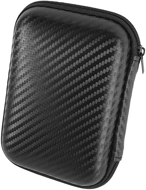 Etui pour Disque Dur Externe 2,5", Étui pour Portable SSD, Pochette avec Proche Filet, Coque EVA Rigide de Sac Sacoche Protection Pochette Case (Balck)