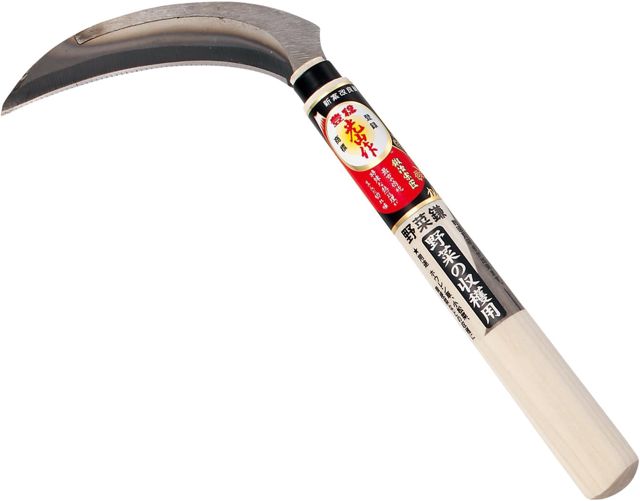 Faucille Scie Dents Manuel Japonaise Acier SK-5 Récolte Légume Potager Fleur Outil Jardin Jardinage Fabriqué au Japon