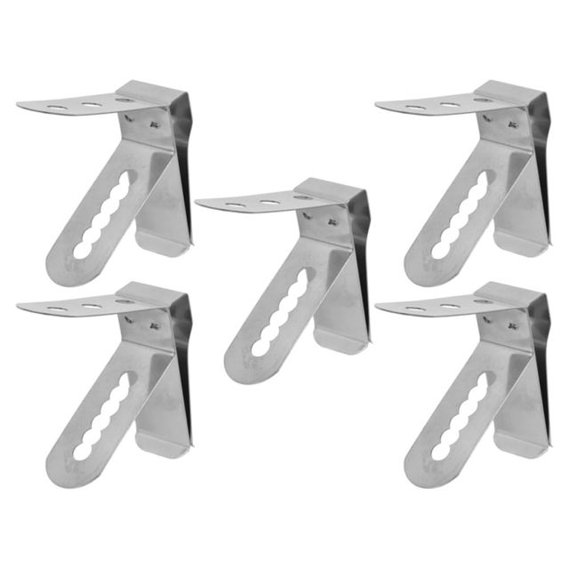 MAGICLULU Pince de Maintien 5pcs en Acier Inoxydable pour Thermomètre Clip Portable Multifonction pour Sonde Viande Barbecue et Fabrication de Bonbons Cuisine
