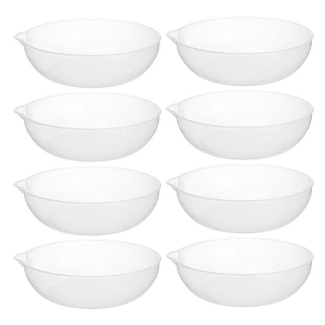 Toyvian 8pcs Plateaux de Pesée en Plastique pour Balance Cuisine, Capacité 800ml, Marqueurs de Mesure Liquide, Versement pour Cuisson et Préparation