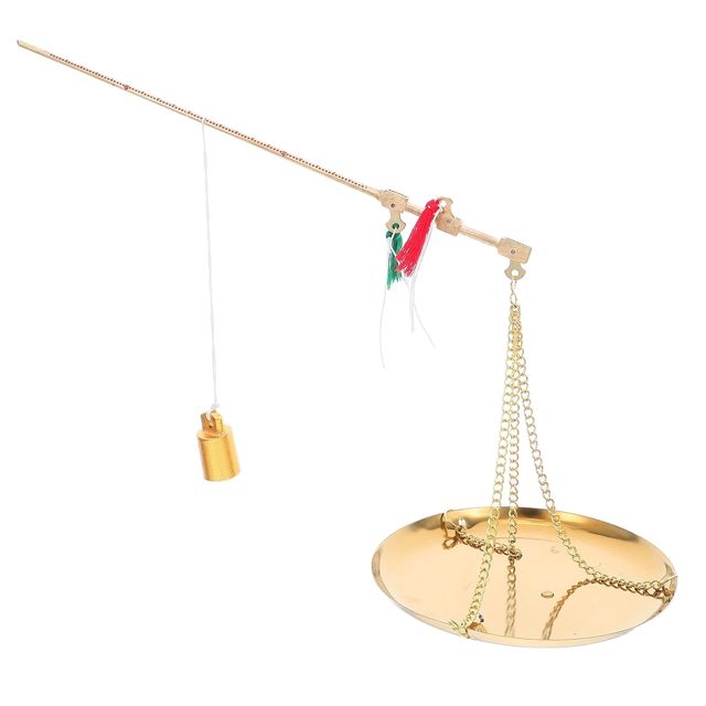 Balance Ancienne en Cuivre 250g Plateau et Poids, Style Rétro