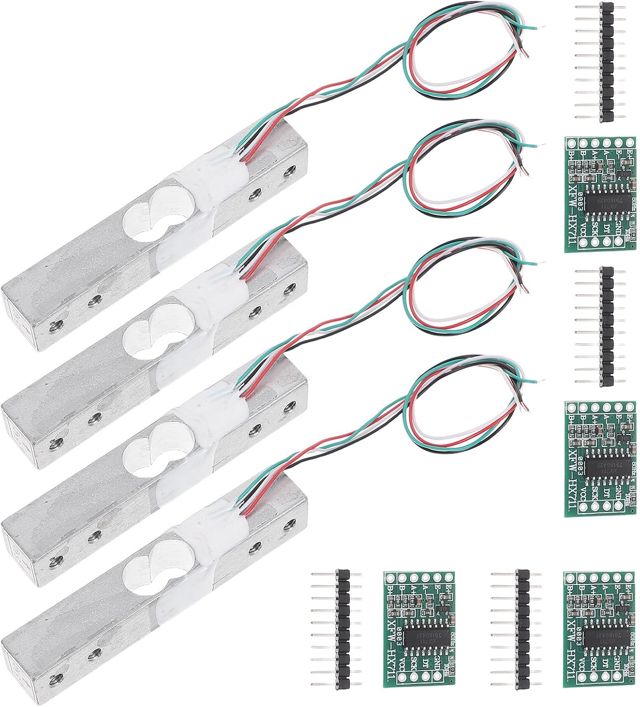 4 Pièces Kit de Balance Cuisine Numérique 5kg Hx711 en Acier