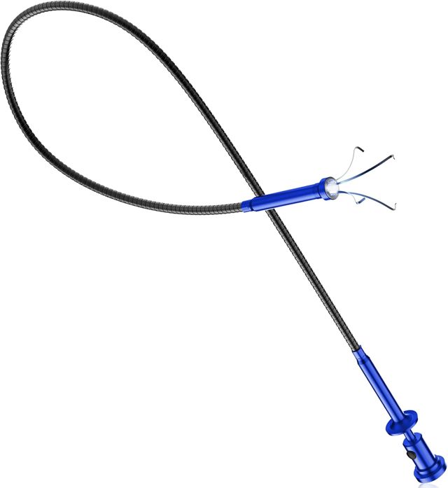 Housolution 28,35" Outil de Ramassage Magnétique à 4 Girffes, Bleu