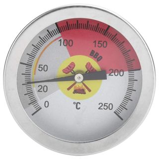 Cocoarm Thermomètre de Gril, Thermomètre de Four en Acier Inoxydable 32 à 482 Degrés Fahrenheit, Cadran 50 Mm, Sonde 70 Mm, Filetage M8x1, Lecture Rapide du Pointeur pour Barbecue, Four, Cuisine,