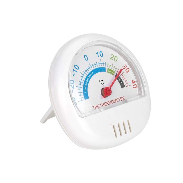 Thermomètre de Réfrigérateur et Congélateur - Mécanique à Grand Cadran Blanc pour La Cuisine
