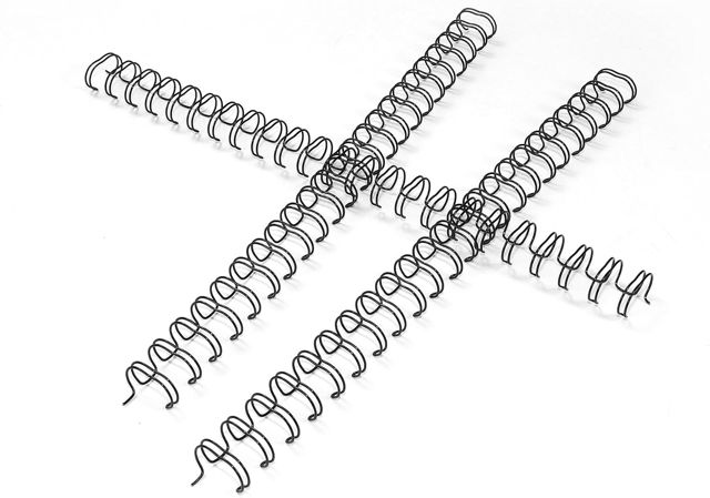 RAYSON Anneaux Reliure de Métalliques, 210 Feuilles, Pas de 2:1, 25,4 mm, 23 Anneaux, A4, Noir, Paquet de 50