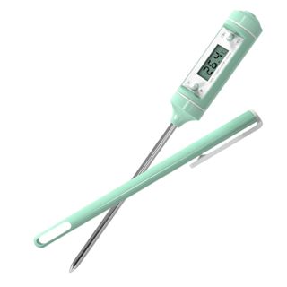 Milisten Thermomètre Alimentaire Multifonctionnel en Acier Inoxydable, Stylo Portable, Lecture Rapide, pour Lait, Eau et Aliments, Usage Domestique et Préparation Bébé, Thermomètre Cuisine