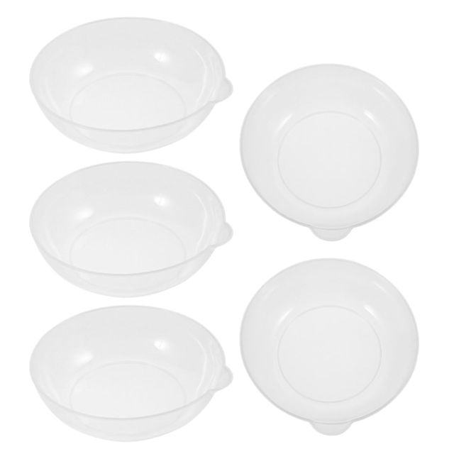 5 Pièces Plateau de Pesée en Plastique Blanc 800 Ml