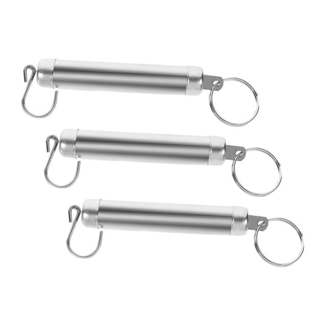 MAGICLULU Lot De 3 Balances Mécaniques À Ressort Pour Cuisine Robustes Et Suspendues Portables En Acier Inoxydable Argentées