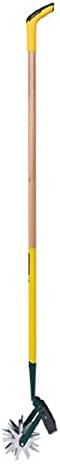 Leborgne - Grattoir Oscillant Emietteur EM Poignée Naturovert - Manche Extra-Long 150 cm - Lame Trempée Articulée - Outil 2 en 1 Tirant-Poussant - Désherbage Sans Produits Chimiques