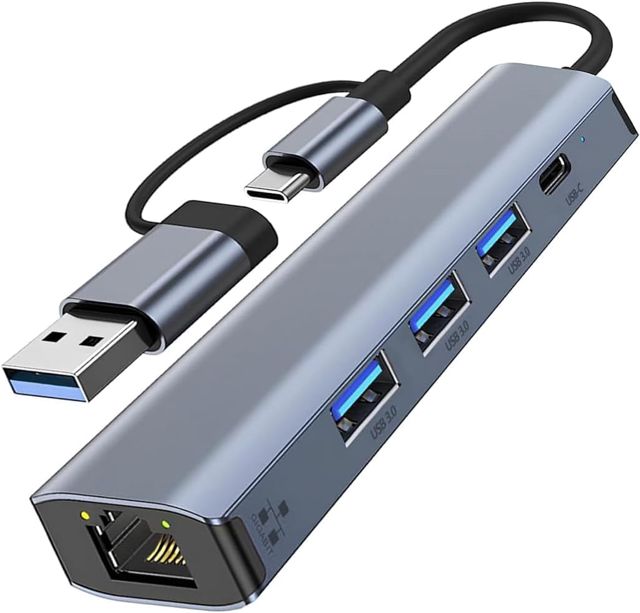 HUB USB C Adaptateur 11 en 1,Mulitport Adaptateur USB C avec 4K-HDMI, VGA, USB 3.0, Type C PD, Ethernet, Lecteur de Carte SD/TF, AUX 3,5 mm, Docking Station Compatible avec MacBook Pro/Air