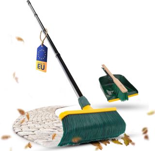 Novaliv Balai à Griffes de Qualité Supérieure - Manche 30 cm, Kit de Balayage, Poils Incurvés en Plastique - Idéal pour Jardin, Gazon Artificiel