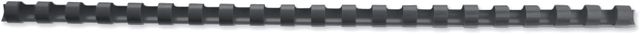 GBC Peignes plastique CombBind A4 25 mm, 21 anneaux, lot de 50, noir